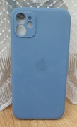 iPhone 11 case etui Apple silicone niebieski jasny oryginał
