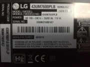 Podświetlenie matrycy- LG 43UM7600PLB 