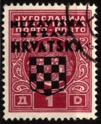 Chorwacja 1941 Mi P2 Overprint on Porto Stamp 