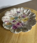 talerz ozdobny przedwojenny kolekcjonerski 1885 bonn  mehlem kwiaty ozdobny