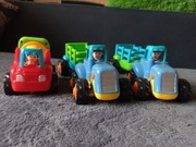 Zabawki Hola z napędem, 2x traktor z przyczepką + betoniarka. 