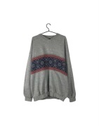 Vintage crewneck z wełną, rozmiar XXL, stan bardzo dobry