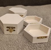 Zestaw 3 pudełek drewnianych