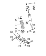 Tylny amortyzator Dodge challenger srt8 2010 
