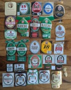 etykiety stare od piwa Łomża, Lech i inne  - zestaw 25 szt.