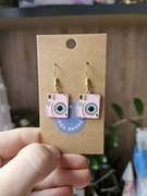 Kolczyki aparat instax 