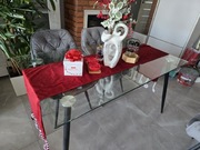 Stół przezroczysty szklany