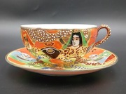 Filiżanka Satsuma-Kutani ręczna malatura