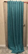 Zasłony welwet turkus 140x244cm 4 sztuki