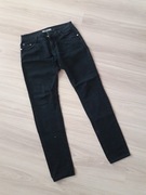 Spodnie jeansy czarne r.38/40 specyficzny kolor