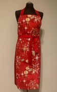 Fartuch fartuszek kuchenny czerwony w bombki