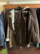 Skórzana miękka kamizelka z kieszeniami w rozmiarze L / XL