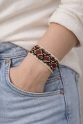 Bransoletka handmade – wężowy wzór | UNIKAT | OKAZJA