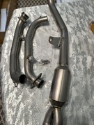 Komplet wydechu ze stopu tytanu CF MOTO 450MT (bez kata) do wersji Euro5