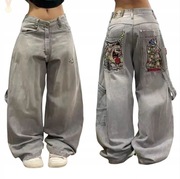 Gothic Jeans Y2K Luźne jeansy damskie Hip Hop Street 