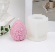 JAJKO KWIATY Wielkanoc forma silikonowa 7*5.4 do Świec Mydła Gipsu Odlewów 