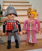Duża figurka Playmobil XXL 62 cm rycerz i ksieżniczka