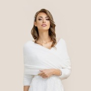 Etola ślubna biała - bridal stole