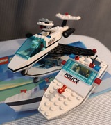 Zestaw LEGO 6344 Jet Speed Justice samolot i łódź policyjna z instrukcją