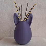 Wazon Zajączek | Fioletowy | Druk 3D | Dekoracja Wielkanocna