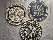 Drewniana rozeta. Ozdoba. Element dekoracyjny. Podhalański styl. 