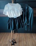 Bluzka z dzianiny S M L z kwiatami 3 D 