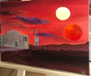 Obraz akrylowy na płótnie 30x40 Tatooine Star Wars