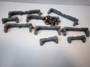 Fortyfikacje z worków z piaskiem proste zestaw(Sci-Fi; diorama; makieta)