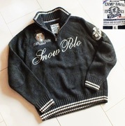 Camp David ładny sweter z wełną stójka r.XL