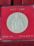 Moneta 200 zł Bolesław Krzywousty próba PRL , 3000 szt