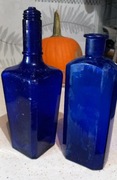 2 szt butelek aptecznych kobaltowych