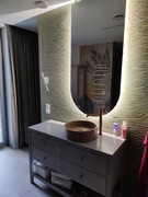 Lustro łukowe 140x70 z podświetlenie Led alfaram