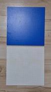 Dwie płyty konstrukcyjne 32x32 (Biała i niebieska) LEGO