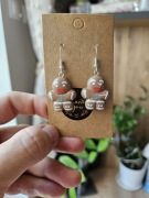 Kolczyki piernik pierniczki  święta Boże Narodzenie gwiazdką 