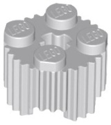 LEGO 8 x 92947 klocek okrągły walec 2x2x1 - szary jasny