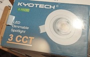 To jest zestaw 6 ściemnialnych reflektorów punktowych LED Kyotech