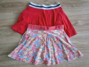 2 x Spódniczka krótka dziewczęca rozm. 110/116  - 5/6 lat