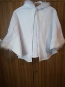 pelerynka komunijna ocieplana z kapturem 