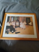 Lekcja tańca Edgar Degas Obraz w drewnianej ramie