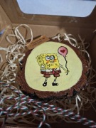 Podstawka pod kubek malowana ręcznie SpongeBob