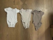 3 sztuki body z krótkim rękawkiem H&M rozmiar 62