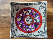 Hiszpański talerz/patera. Ręcznie wykonany. "Pancerne" pakowanie