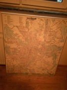 Mapa Poznania Poznań rama ścienna na ścianę