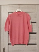 Sweter na krótki rękaw 15%alpaka , elegancki N48
