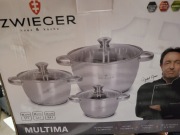 Zwieger Multima stał nierdzewna zestaw garnków 6szt