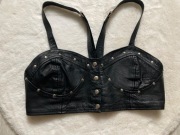 Skórzany top skóra naturalna dżety Ćwieki s m