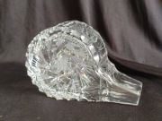 Kryształowy ozdobny gwizdek szlif młynek wiatrak prl retro vintage