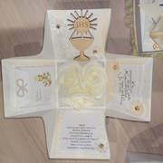 Exploding box pamiątka z okazji I Komunii Świętej 