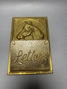 KOŃ WIESZAK NA LISTY MOSIĘŻNY ANTYK ANGIELSKI #357