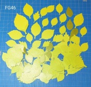 SCRAPKI KRAKÓW chrzest urodziny listki 50 szt. zieleń perła (FG46)